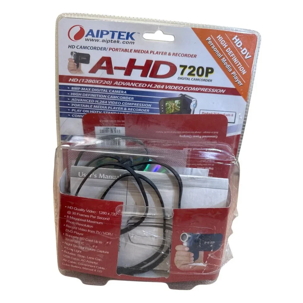 Aiptek A-HD 720P Digital Camcorder Advanced H.264 SKU 8240